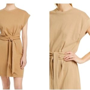 Vince Cotton Tie Waist Dress